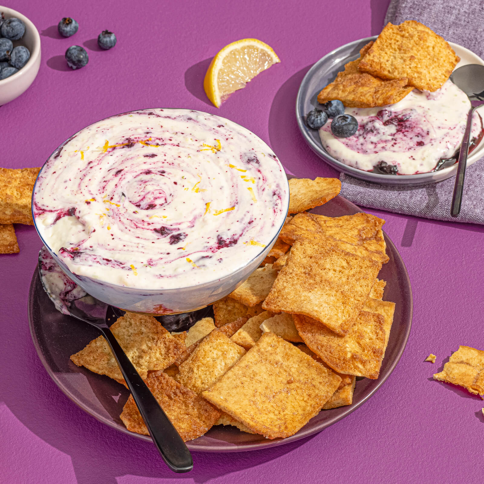 Stacy's® Lemon Blueberry Cheesecake Dip | Stacy's®